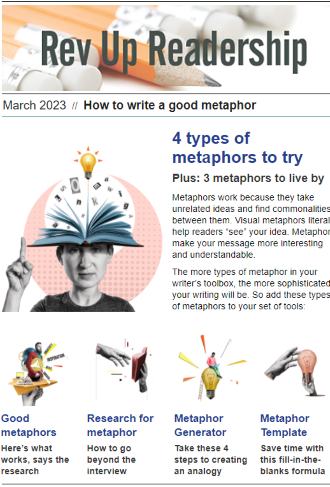 Rev Up Readership Newsletter